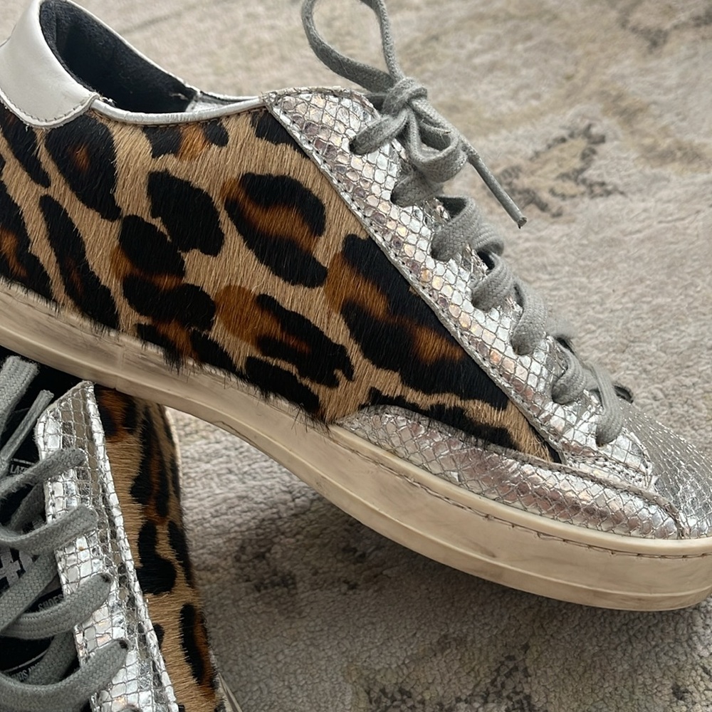 P448 John Calf Hair embellished low-top sneakers - Picture 2 of 12